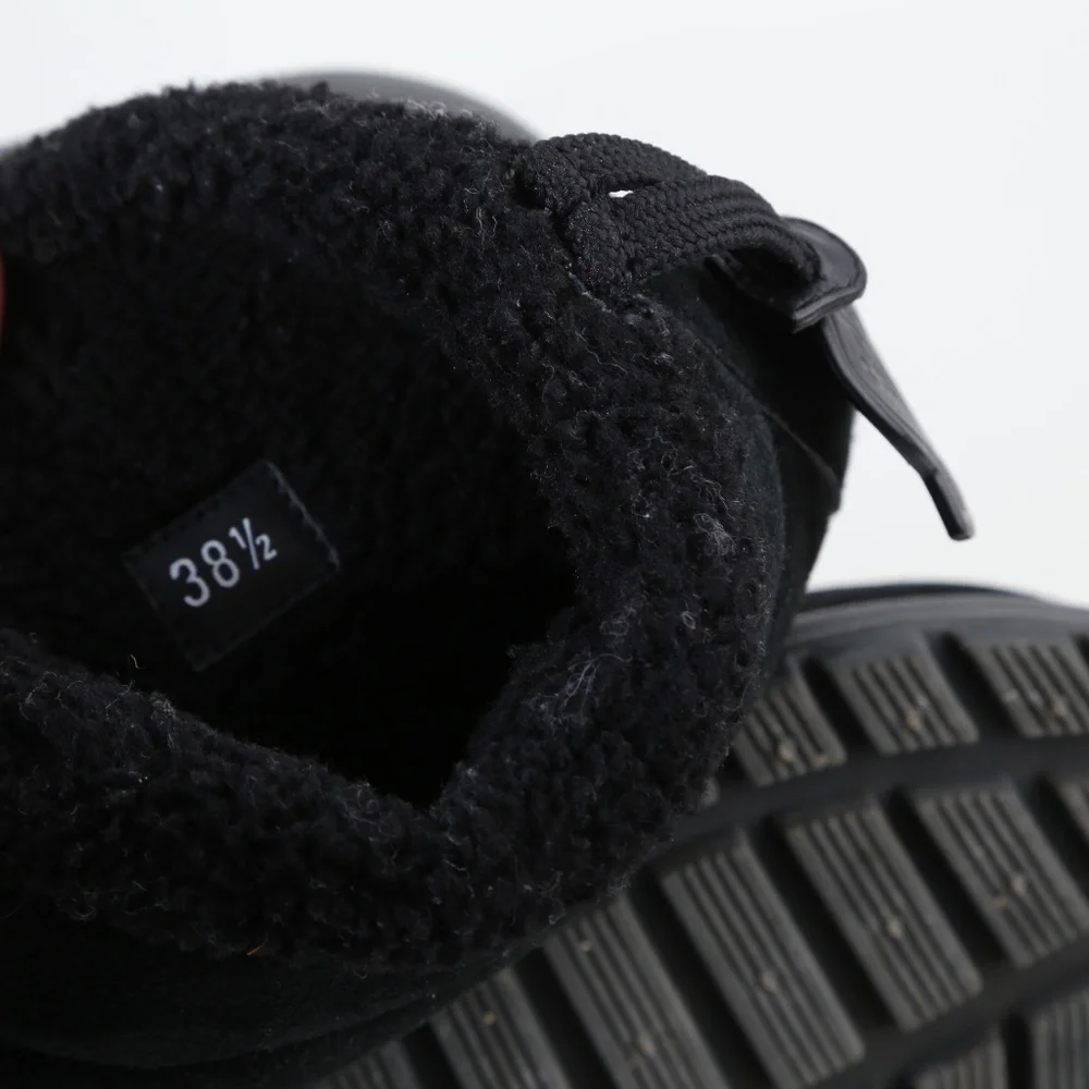 Moncler Hermosa Shearling Suede Quilted Ankle Boots Black 38.5 Woman's - Picture 16 of 16